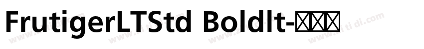FrutigerLTStd Boldlt字体转换
